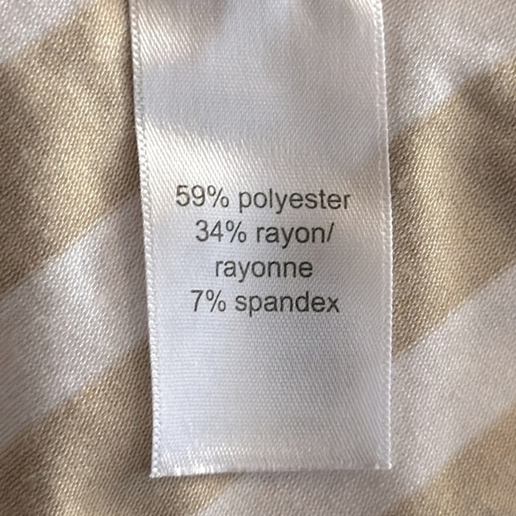 Maurices Tan/White Diagonal Striped Maxi Skirt Size XL #H1213 NWT Soft! - Picture 9 of 10